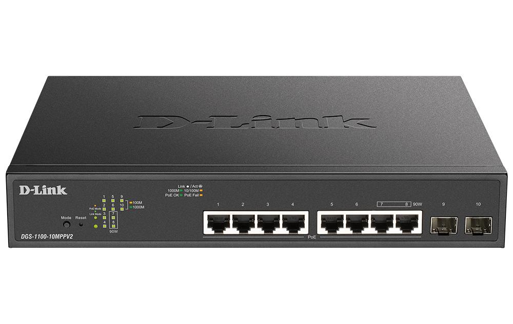 Switch PoE D-Link DGS-1100-10MPV2