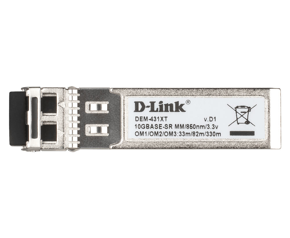 D-Link DEM-431XT 10G SFP+ Transceiver tampak depan